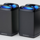 A photo of two Honda swappable battery packs.